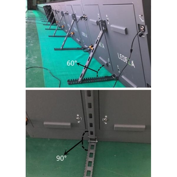 P8 écran mené par publicité polychrome, affichage mené par stade de périmètre du football