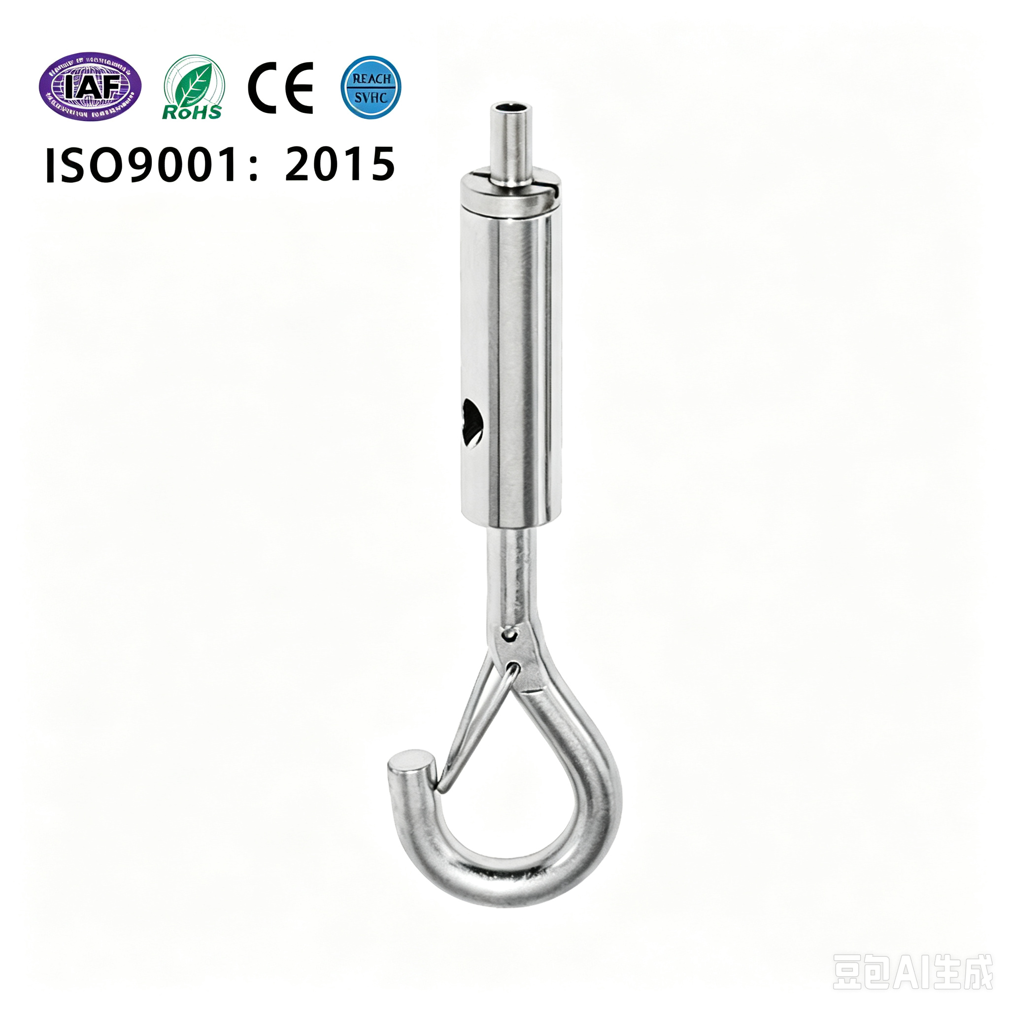 Spring Safety Hook M4 M5 M6 Cable Gripper for Wire Rope Lock Suspension Hardware
