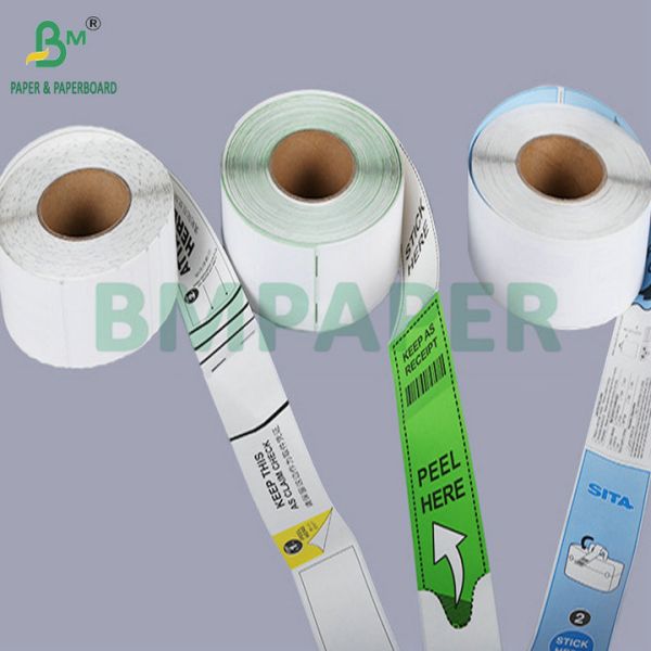 70g 80g White Folded Thermal Cardboard Airline Luggage Tag Label Paper 70г 80г Белый сложенный термокартонный бумажный багаж