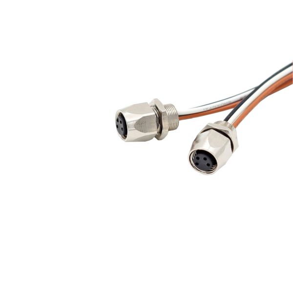 4 Pin M8 Socket 100mm Industrial Wiring Harness