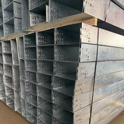 Steel Hot Dipped Galvanized Cable Tray / Outdoor Cable Trunking Metal 1m Length