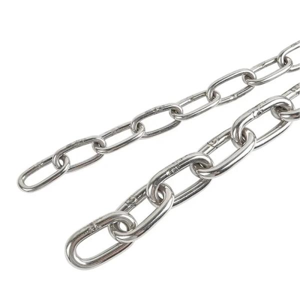 8mm Negro acabado 316 de acero inoxidable para barcos de anclaje de cadena estándar DIN766 para buques