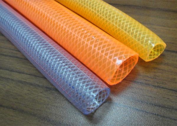 PVC Braided Hose / Food Grade Transparent Fiber Reinforced Braided Net Pipe Tubing