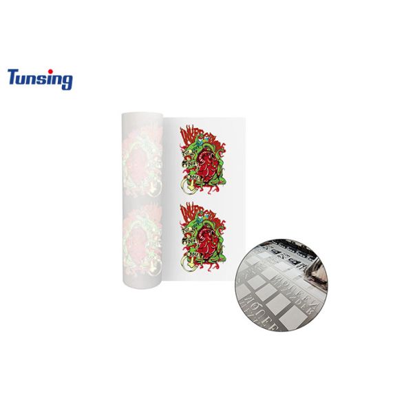 0.075mm PET Heat Transfer Film Double Side Adhesive 30cm 60cm Width For T-Shirt Direct Transfer