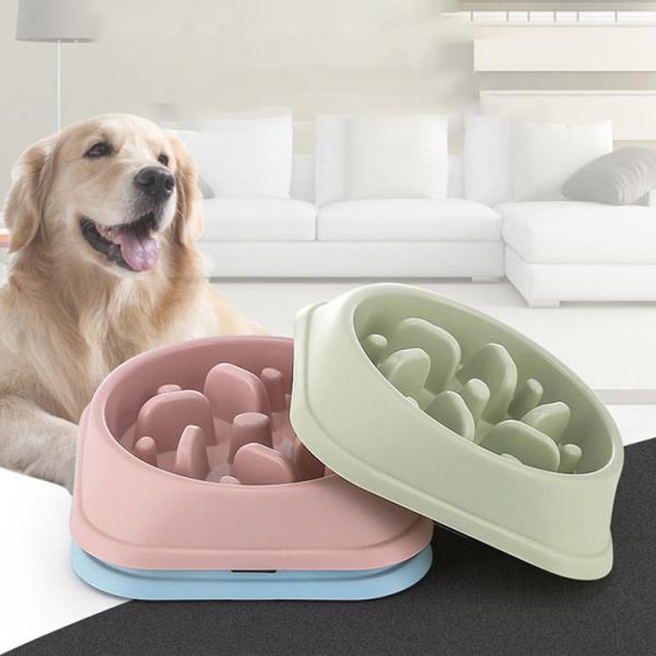Non Slip Slow Eating Dog Bowl 18.5*20*4.5cm Pet Supplies Accessories