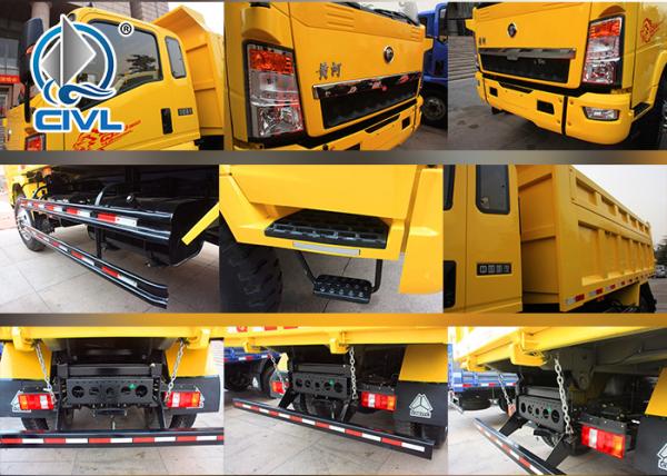 4 Wheel Mini Light Dump Truck Light Duty Trucks Safety 1-10 Tons Yellow Color lightduty commercial truck