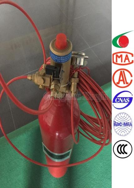 Direct type fire-detecting-tube extinguisher