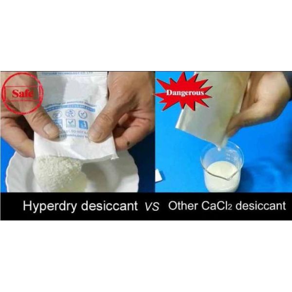 No Leak Harmless Powder Desiccant , Flexible Design Shipping Container Desiccant