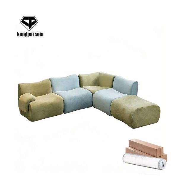 Vacuum Pack Sectional Couches Luxury Living Room Sofa Modular Compressed Sofa Set Furniture
