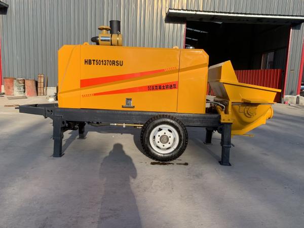 Diesel Electric Concrete Transfer Pump 50-80 m3/h Productivity Simple and Convenient