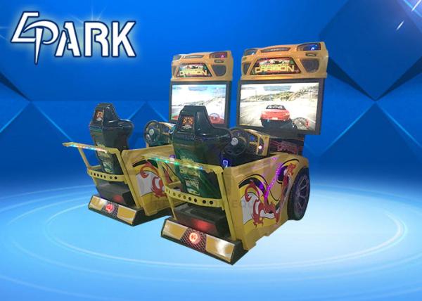 42'' Lcd Carbon Arcade Racing Game Machine Support 4 Players Competing Online