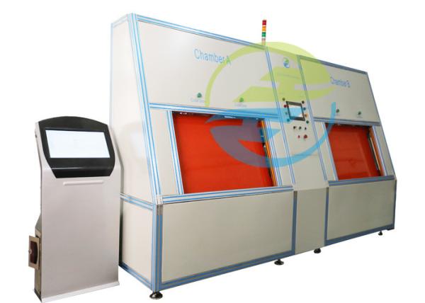 Sistema de recuperação automática Equipamento de detecção de fugas de hélio a vácuo de duas câmaras para equipamento de ensaio de fugas