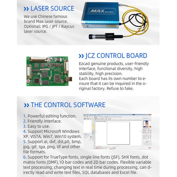 Лазерная маркировочная машина с USB с непрерывной волной