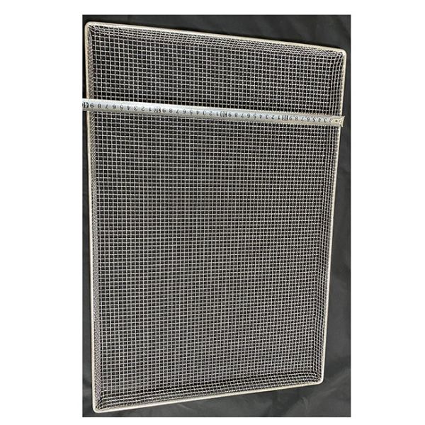Alambre de acero inoxidable modificado para requisitos particulares Mesh Tray Moistureproof de la barbacoa de plata