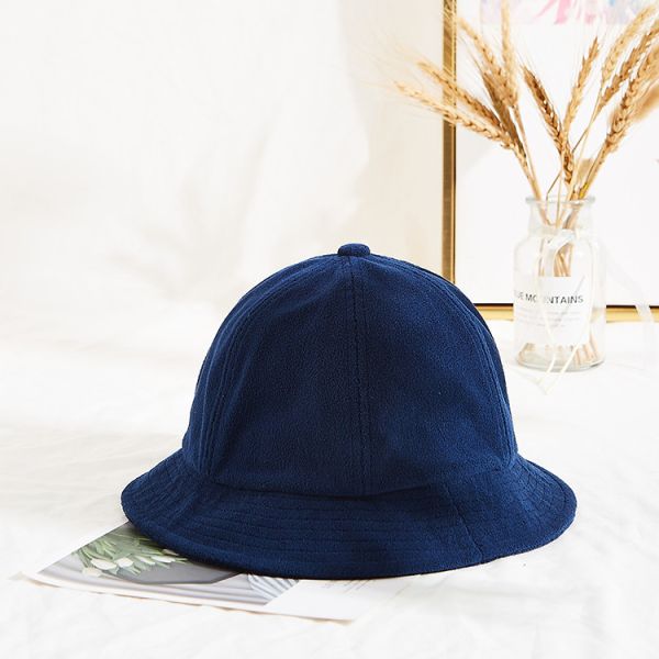 52cm Fisherman Bucket Hat Leather Patch Winter Hat Custom Logo