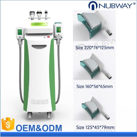 Cavitation RF cryolipolysis slimming machine price / 5 handles cryolipolysis cool shaping fat freezing machine