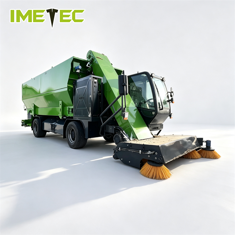 Full Hydraulic Self Propelled Silage Wagon Leftover Collector For Cattle Sheep Ranch