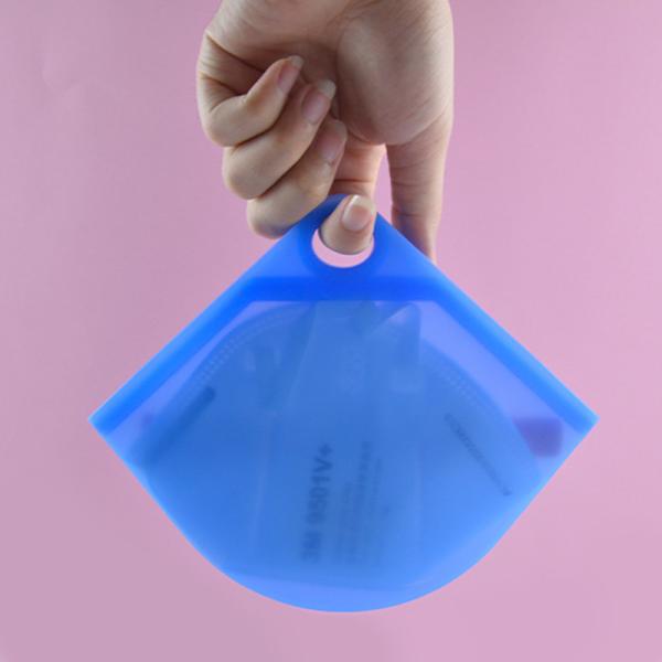 63G Mini Food Grade Mask Storage Silicone Reusable Bag
