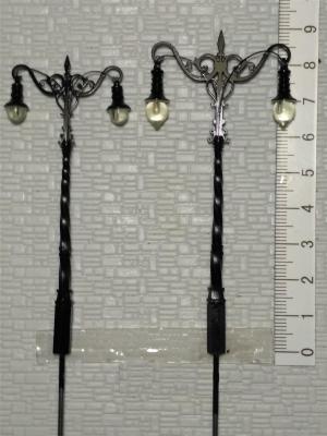 metal lamppost,HO steel light post,scale 1:150 yard lamp,metal lights,model lamppost,model lights,metal yard lights