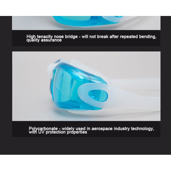 Underwater Sport Adult Swimming Goggles Customized Logo Anti Foggy