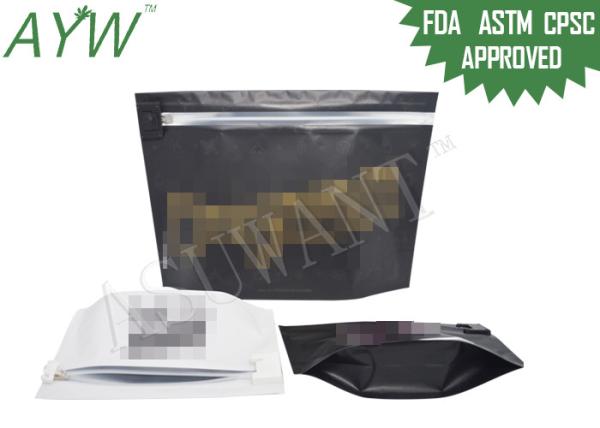 Custom Logo Printing Child Proof Zipper Bags For Medical Marjuana Industry Use Packaging