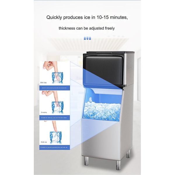 200W Automatic Ice Maker Vending Machine with Automatic Cleaning and Other Compressor