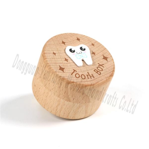 Premium Wooden Tooth Box for Kids – Personalized Keepsake Box for Storing Baby Teeth and Memorabilia – Durable Tooth Fairy Box with Secure Lid for Safe Storage and Special Moments