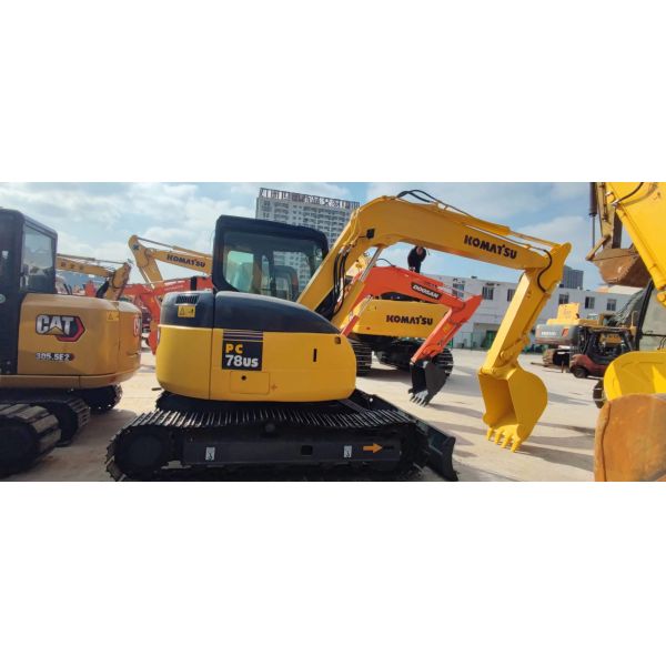 Komatsu PC78US 6 Used Mini Excavator 7 Ton Second Hand Crawler Excavator