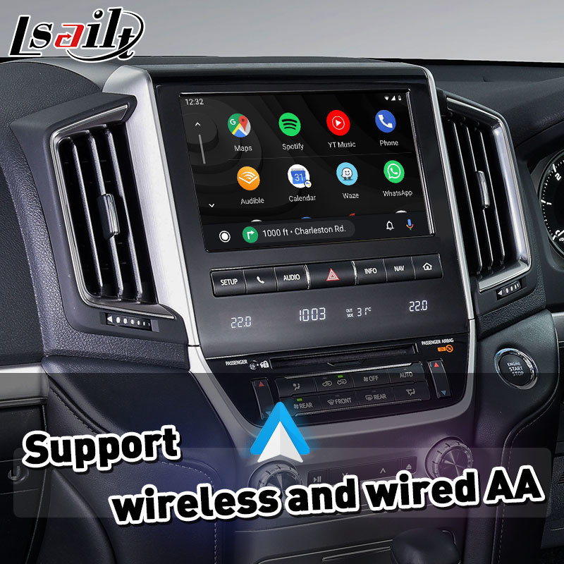Lsailt Android Мультимедийный видеоинтерфейс для 2016-2021 Toyota Land Cruiser LC 200 GXL VX VXR VX-R Sahara LC200