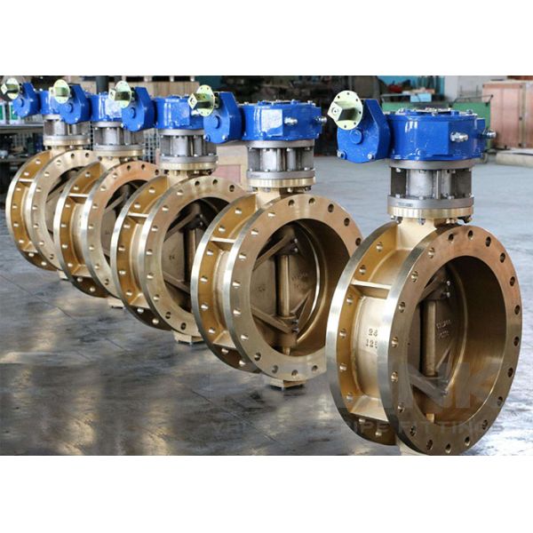 Triple Offset Bronze C95500 Butterfly Valve Wafer Flanged