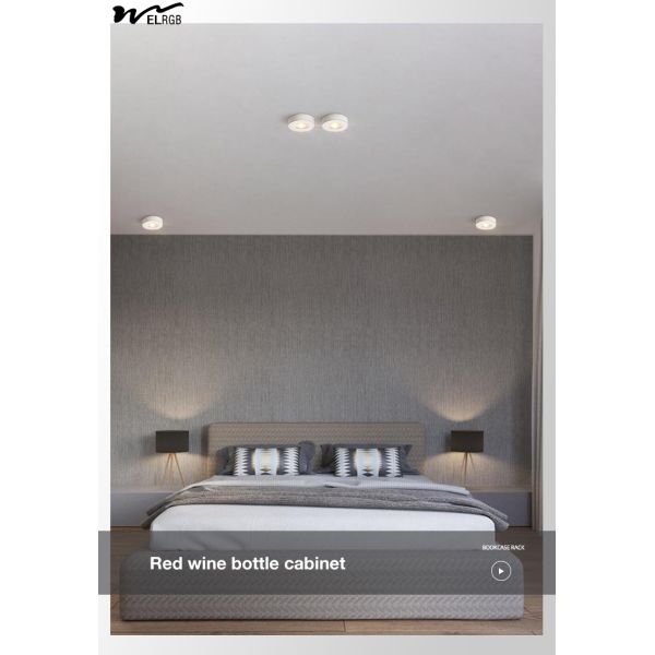 Anti-Glare Open-Mounted Spotlights for Residential 50000 Hours Working Time LED Light