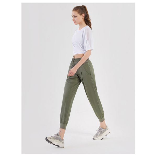 Champion Women's Jersey Joggers Pocket Yoga Pants Loose Breathable