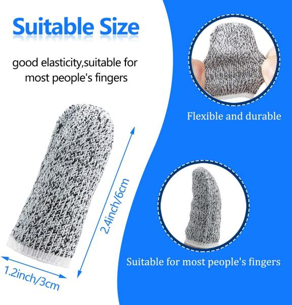 Safety Work Sculpturing Cut Resistant 4 Finger Sleeves OEM ODM
