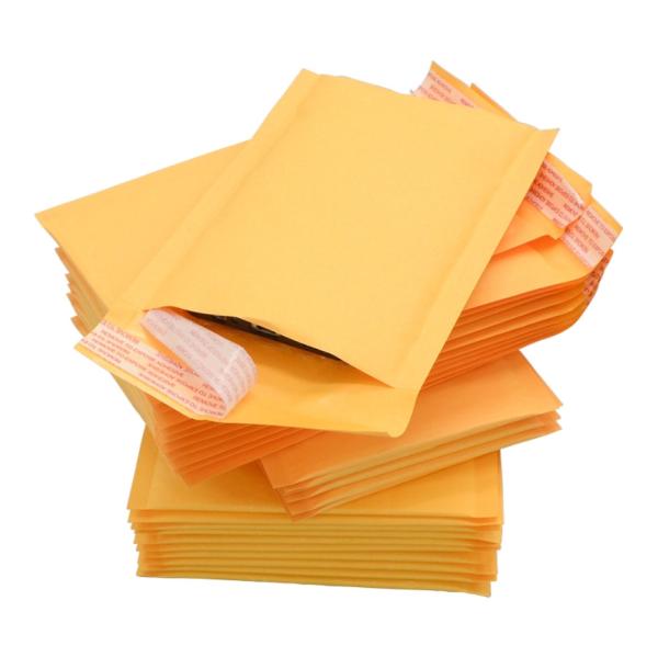Shockproof Clothing Cosmetics 20*24cm Kraft Bubble Mailer