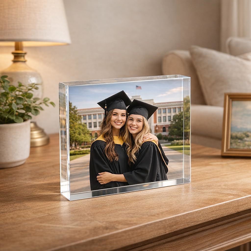 Photo Gifts Solid Acrylic Cubes For Display Silk Screen Printing