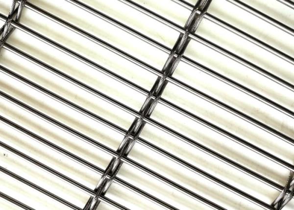 9.5mm Facade Woven Metal Mesh Fabric Interior Decorations