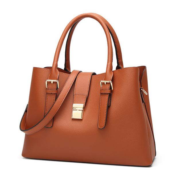 Casual Female PU Leather Handbag with Vintage Tote Bag and Luxury