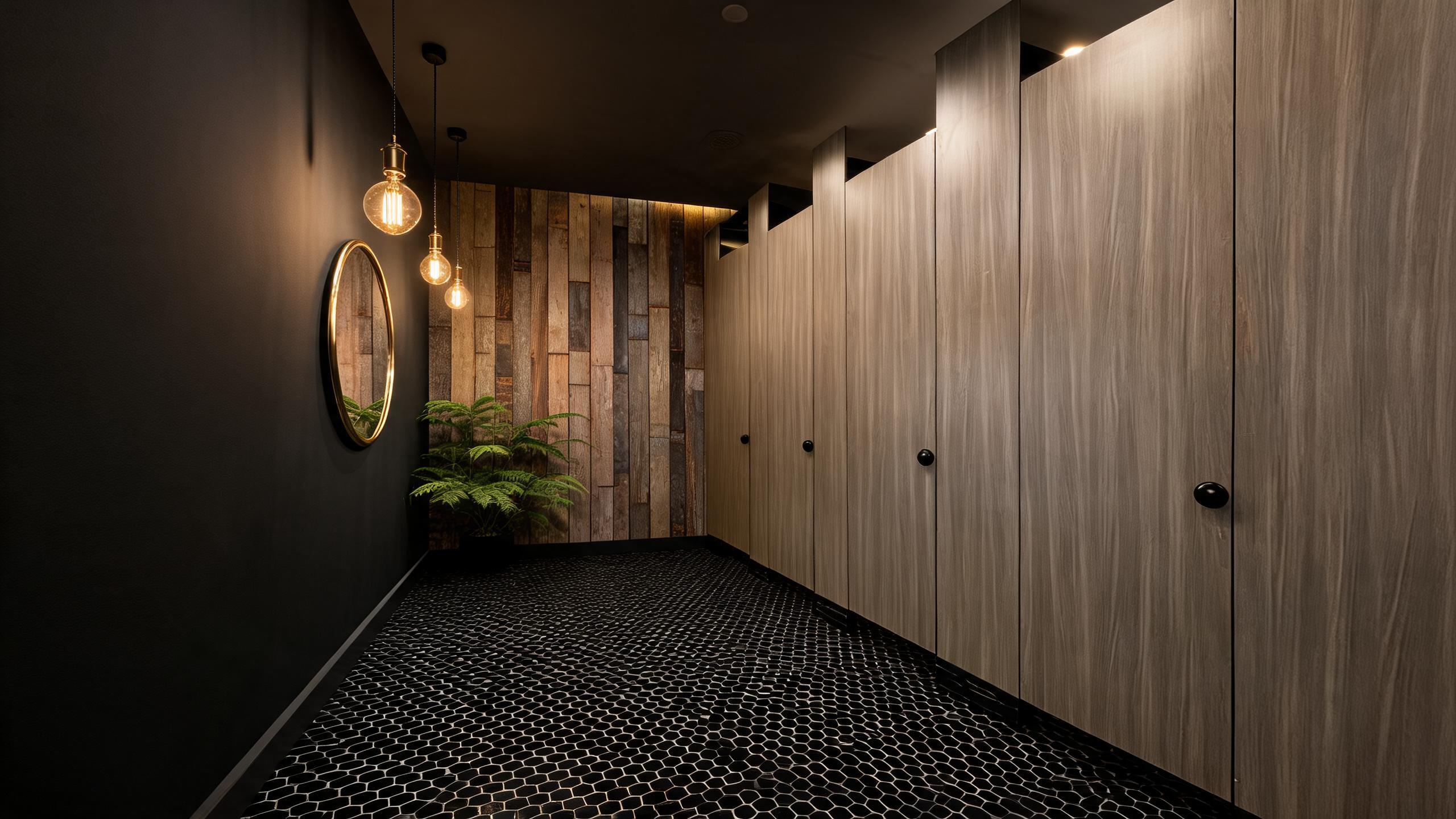 Custom Public Restroom Toilet Stall Partition  Anti‑Moisture HPL Compact Laminate Panels