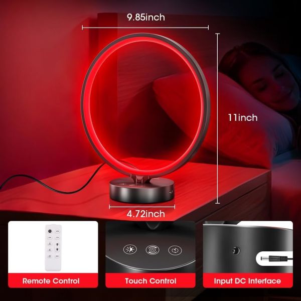 All In One Sleep Aid Lamp Circular 670nm Red Light Customized