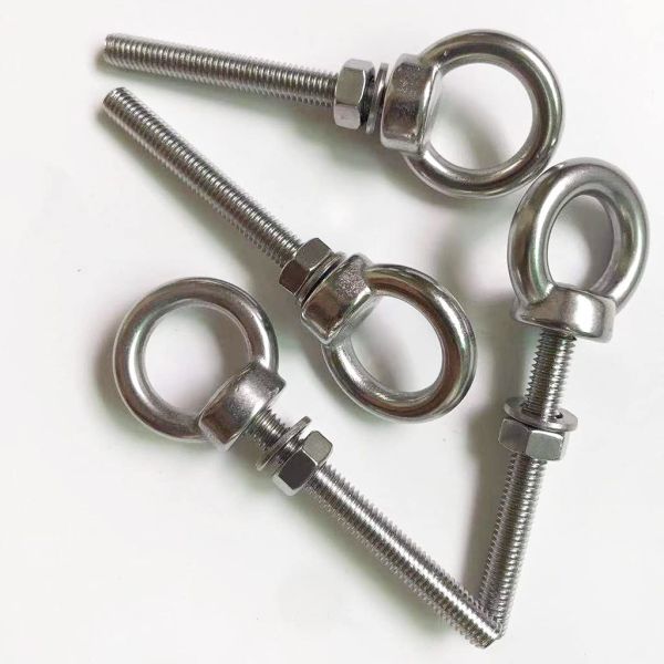 INCH Measurement System Stainless Steel Eye Bolt M6 Shoulder 1/4