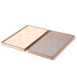 Joia dourada Tray Stackable Showcase Velvet Display Tray For Luxury Store de veludo