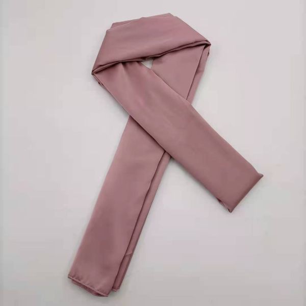 Wholesale High Quality Plain Soft Satin Silk Hijab Shawl Fashion Headscarf Solid Colors Scarf for Women