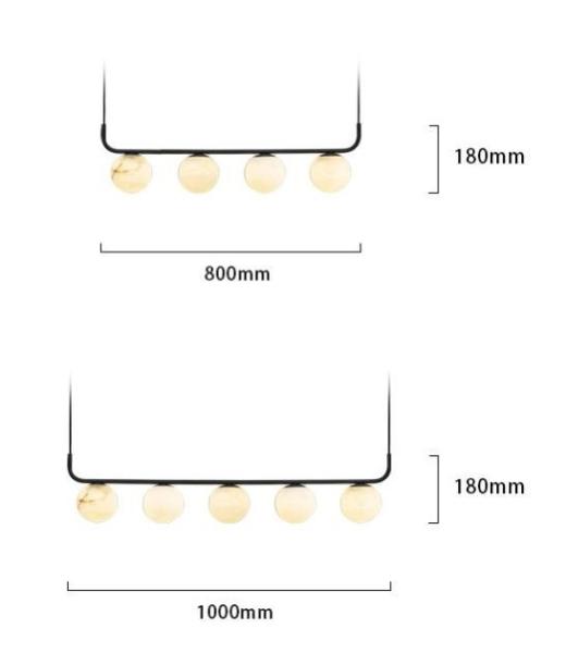 Wholesale Iron Modern Restaurant Pendant Lamp For Bedroom Bedside Dinning Room Luxury Alabaster Marble Ball Pendant Light