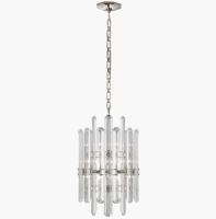 ARN 5128 Bonnington Tall Chandelier Crystal / Alabaster Shade Bonnington Large Chandelier