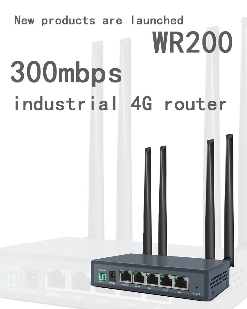Маршрутизатор LAN /1 БОЛЕЗНЕННЫЙ 4g Lte Wifi маршрутизатора 4 набора микросхем MTK7628NN 4G промышленный
