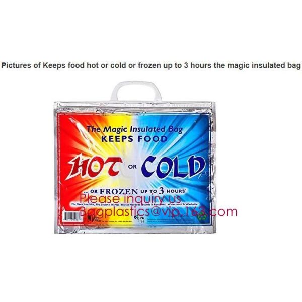Aluminum Foil Food Use Disposable Cooler Bag Insulated Thermal Bag Organizer Storage Frozen Lunch Bag bagease bagplastic