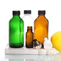 16 oz rondes Boston Ambre Bouteilles de lotion en verre pulvérisateur de parfum