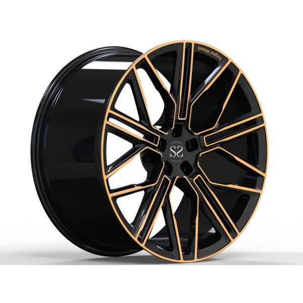 Чернота Bmw X5 и бронзовая 1 часть 17inch выковали сплав дизайна верхнего сегмента колес