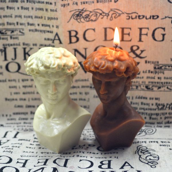 Диаграмма прессформы Дэвид свечи прессформы Handmade 3D DIY свечи силикона не вставляет