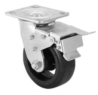 4 inch rubber caster wheels heavy duty furniture casters iron casters